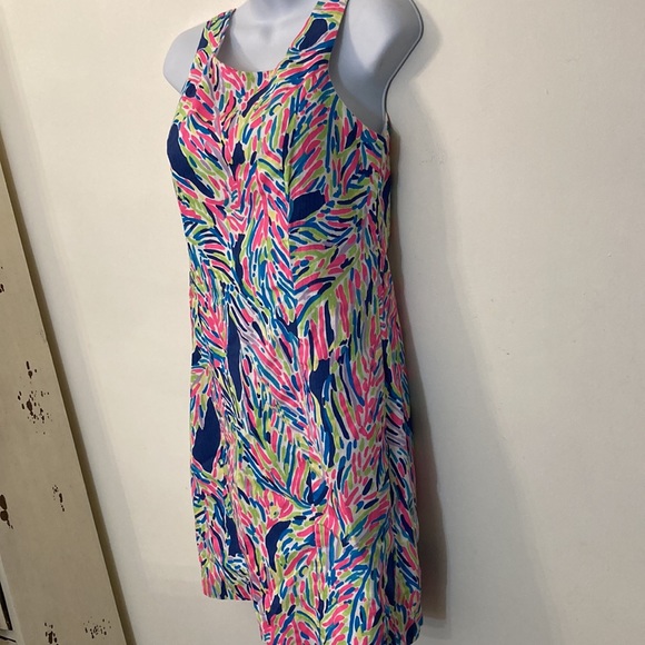 Lilly Pulitzer shift dress Indigo palm reader size 2 - Picture 3 of 10